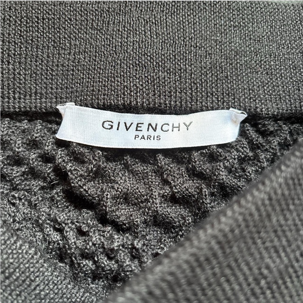 Givenchy Charcoal Textured Knitwear